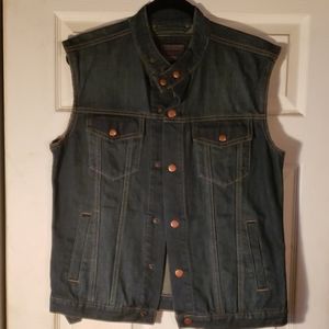 Men's denim vest